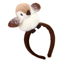 4Pz Fasce Viso Peluche Cartoon Morbide Regolabili Per Festa E