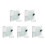 5Pz Cd Dvd Custodia Protettiva Bianco Design Compatto 8