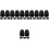 30Pz Supporti in ABS Nero Per Superfici Garages 6