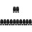 30Pz Supporti in ABS Nero Per Superfici Garages 5