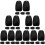 30Pz Supporti in ABS Nero Per Superfici Garages 11