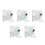 5Pz Cd Dvd Custodia Protettiva Bianco Design Compatto 9