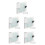 5Pz Cd Dvd Custodia Protettiva Bianco Design Compatto 10