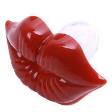 3Pcs Baby Pacifiers Red Food Grade Silicone Funny Lips Style