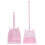 2Set Gioco Pulizia Bambini Scopa Paletta Rosa Materiale 8