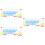 3Pcs Splash-Resistant Blue Keyboard Cover Protective Keyboard Skin 9