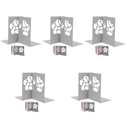 10Pz Porta Libri Multiuso in Metallo Per Ufficio E Studio 2