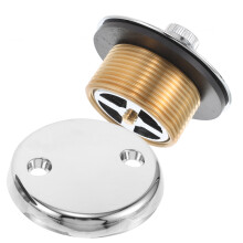 5Sets Chrome Bathtub Drain Kit with Strainer Stopper for Tub Overflow