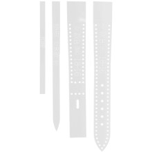8St Acryl Watchband Sjablonen Wit, Eenvoudig Design Voor Leer En DIY