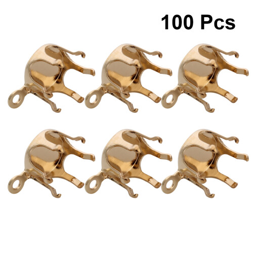 100Pz Pendenti in Rame Dorato A Forma Artiglio Per DIY 1