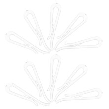 200St Plastic Sock Clips Transparant Voor Thuis Gebruik Kleding