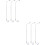 6Pcs Metal LED Streetlight Models Assorted Color Mini Scene Decor 8