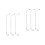 6Pcs Metal LED Streetlight Models Assorted Color Mini Scene Decor 6