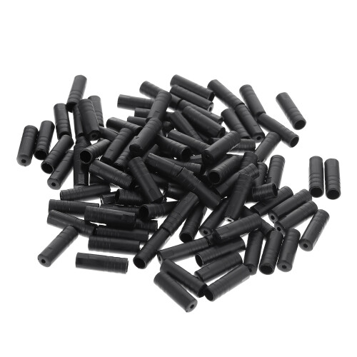 200St Plastic Remkabel Eindkappen Zwart Fietsrem Accessoires Set 1