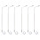 6Pcs Metal LED Streetlight Models Assorted Color Mini Scene Decor 4