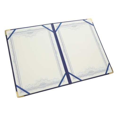 2Pz Custodia Documenti PU Pelle E Carta Per Diplomi E