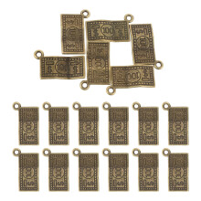 200Stk Charms Zinklegierung Kaffeefarbe Schmuckanhänger