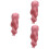 3Pz Parrucche Rosa Cosplay Sintetiche Per E Spettacoli 6