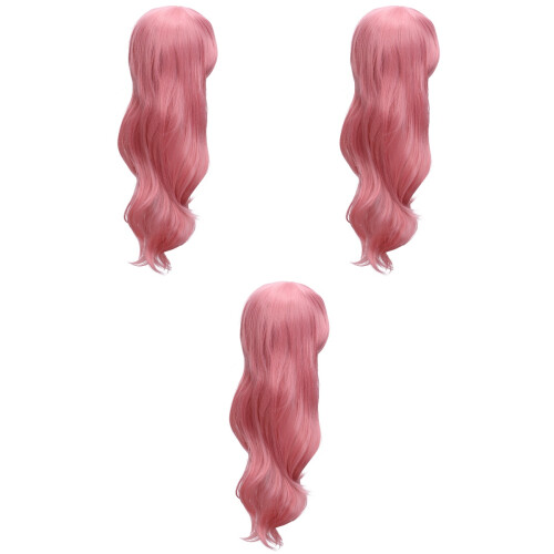 3Pz Parrucche Rosa Cosplay Sintetiche Per E Spettacoli 2