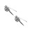 2Set Argento Casa Acciaio Ferramenta Facile Uso 8