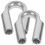 8Pz Per Funicelle in Inox Argento 1