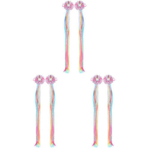 6Pz Clips Multicolor Con Nappe Per E Bambina 1