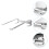 3Pz Desktop Laptop Argento in Metallo Per Notebook E Tablet 11