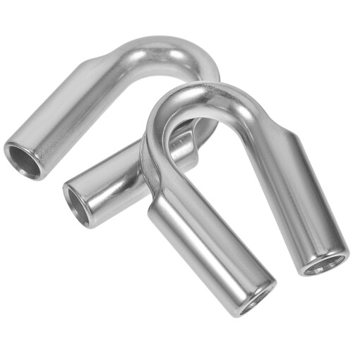 8Pz Per Funicelle in Inox Argento 1