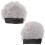 5Paia Orecchie Orso Peluche Staccabili Grigie 3