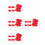 4Set Spugne A Forma Coniglio Rosso E Intrattenimento 9