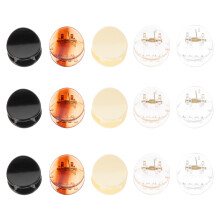 30Pz Fermagli Rotondi in Colorati Miniature Per