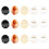 30Pz Fermagli Rotondi in Colorati Miniature Per 1