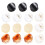 30Pz Fermagli Rotondi in Colorati Miniature Per 3
