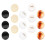 30Pz Fermagli Rotondi in Colorati Miniature Per 2