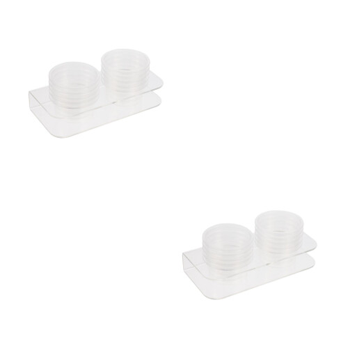2Conjuntos Práticos Bowls Transparentes Para De Répteis 2