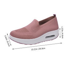2Pares Tênis Rosa Respirável Com Alto E