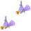 2Conjuntos Brinquedo Exterior Catch Launcher ABS Para Crianças 5