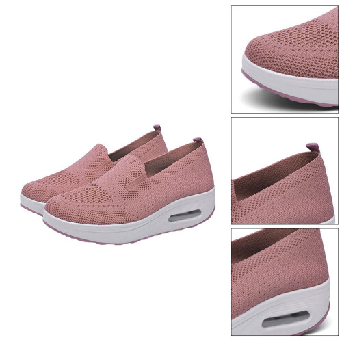 2Pares Tênis Rosa Respirável Com Alto E 1