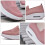 2Pares Tênis Rosa Respirável Com Alto E 3