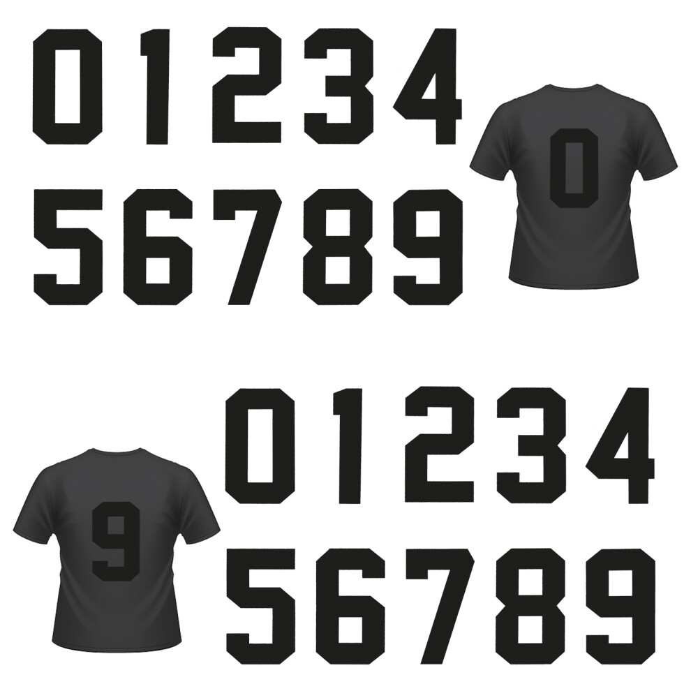 100Szt Czarne Naklejki Transferowe Tkaniny Diy Do Dekoracji-image