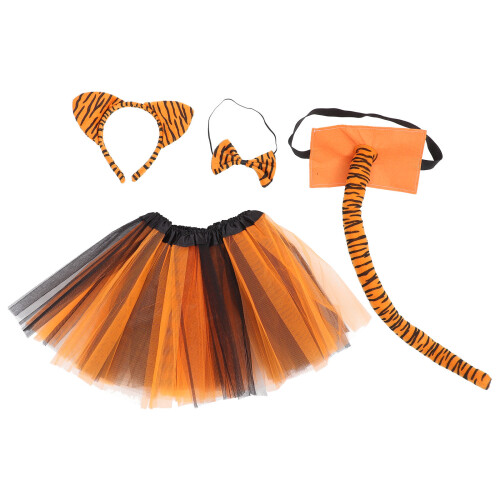 2Conjuntos Conjunto Para Festa Com Tiara , Gravata E Cauda 1