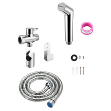 1Conjunto Spray Bidê Manual E Resistente Para Uso Doméstico