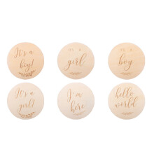 24St Khaki Baby Decoratieve Schijven Fotomoment