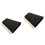 2Conjuntos Cowbell Metal Com Baqueta Preto Para E 6