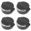 4St Compacte Zwarte Plastic Auto-Asbak Met Afsluitbare 7