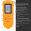 Orange Coating Thickness Gauge Auto Car Paint Meter, High Accuracy 5