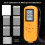 Orange Coating Thickness Gauge Auto Car Paint Meter, High Accuracy 6