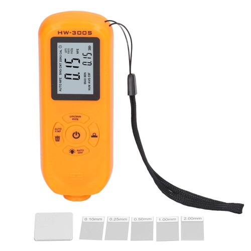 Orange Coating Thickness Gauge Auto Car Paint Meter, High Accuracy 2