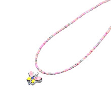 Korean Butterfly Pendant Necklace for Women Boho Bead Chain-10