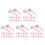 100Stk Erdbeer Haarklammern Haarclips Cartoon Style 11
